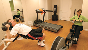 installing a basement fitness center in Stamford