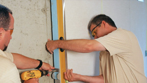 installing a basement wall finishing system in Stamford